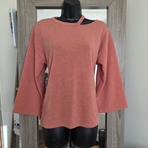 ☆Zara Women's Cut Out Top in Coral Pink☆